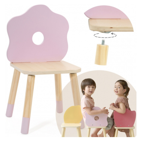 CLASSIC WORLD Pastel Grace židlička - stolička pro děti - květina dřevěná