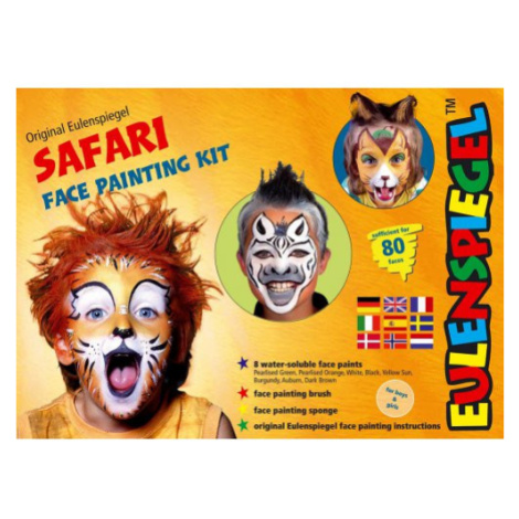 Eulenspiegel Sada barvy na obličej 8 ks v paletě - SAFARI TVÁŘE