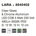 NOVA LUCE nástěnné svítidlo LARA čiré sklo a chromová základna LED 5W 230V IP20 8540402