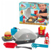 ECOIFFIER Dětský Burger Grill Barbeque plynový set s maketami potravin a nástroji