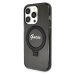 Zadní kryt Guess IML Ring Stand Glitter MagSafe pro Apple iPhone 15 Pro, black