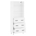 vidaXL Skříň highboard bílá 69,5 x 34 x 180 cm kompozitní dřevo