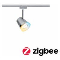 PAULMANN Smart Home Zigbee URail spot Cone matný chrom 1x5W GU10 stmívatelné nastavitelná bílá 9