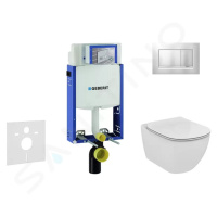 GEBERIT Kombifix Modul pro závěsné WC s tlačítkem Sigma30, matný chrom/chrom + Ideal Standard Te