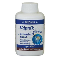 Medpharma Vápník 600mg+vit.d-liquid Tobolek 67