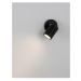 NOVA LUCE venkovní nástěnné svítidlo FEND černý hliník a sklo LED 10W 3000K 100-240V 24st. IP65 