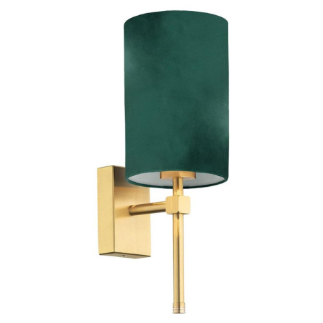 Argon 8109 - Nástěnná lampa ABRUZZO 1xE14/7W/230V mosaz/zelená 8109