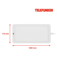 Telefunken LED podhledové světlo Schu senzor 22x11cm bílá 840