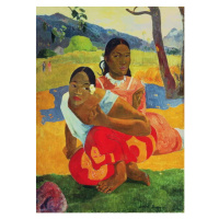 Obrazová reprodukce Nafea Faaipoipo (When are you Getting Married?), 1892, Gauguin, Paul, 30 × 4