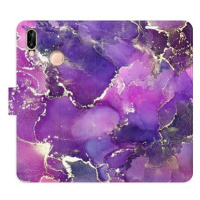 iSaprio flip pouzdro Purple Marble pro Huawei P20 Lite