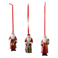Vánoční závěsná dekorace s motivem Santa Clause, 3 ks, kolekce Nostalgic Ornaments - Villeroy & 