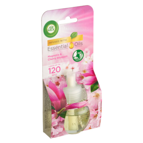 Air Wick Essential Oils Tekutá náplň do elektrického přístroje magnolie a květy třešní 19ml AirWick