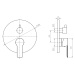 Bruckner BARON podomítková sprchová baterie, 2 výstupy, vrchní části, chrom