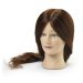 BraveHead 9853 XL Female Dark Brown - cvičná hlava, 100% lidské vlasy, 55-60 cm