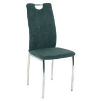 Tempo Kondela Jídelní židle OLIVA NEW - azurová látka / chrom + kupón KONDELA10 na okamžitou sle