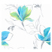 Výprodej Dekorační látky, OXY Magnolie, modrozelená, 150 cm