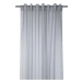 Dekorační záclona s poutky režného vzhledu DERBY světle šedá 140x260 cm (cena za 1 kus) France