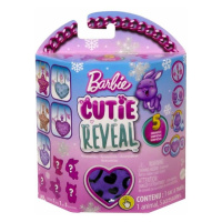 Mattel barbie® cutie reveal™ plyšová kabelka fialové srdce hkr37