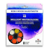 Koh-i-noor vodové barvy/vodovky BRIILIANT kulaté 48 barev