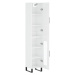 vidaXL Skříň highboard bílá s vysokým leskem 34,5x34x180 cm kompozit