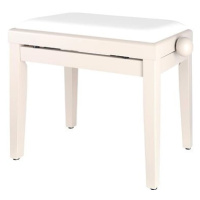 Proline Klavírní stolička bílá krémová matná