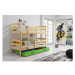 Dětská patrová postel ERYK 80x190 cm - borovice Zelená