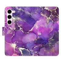 iSaprio flip pouzdro Purple Marble pro Samsung Galaxy S23 5G