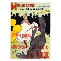 Toulouse-Lautrec, Henri de - Obrazová reprodukce La Goulue, (30 x 40 cm)