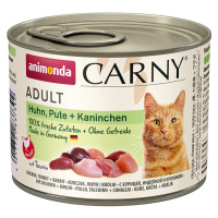 Animonda Carny Adult kuřecí, krůtí a králičí maso 6x200g