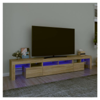 vidaXL TV skříňka s LED osvětlením dub sonoma 230x36,5x40 cm