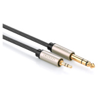 Ugreen audio kabel TRS mini jack 3,5 mm - jack 6,35 mm 1 m šedý