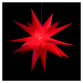 STERNTALER Červená plastová hvězda Jumbo Ø1m venkovní 18 cípů
