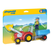 PLAYMOBIL 1.2.3 6964 Traktor s přívěsem