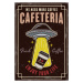 Ilustrace Ufo stealing coffee paper cup vintage, Igor Zhuravel, 26.7 × 40 cm