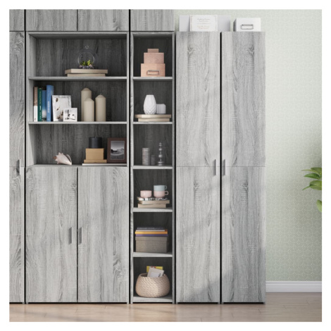 vidaXL Skříň highboard šedá sonoma 30 x 41 x 185 cm kompozitní dřevo