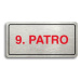 Accept Piktogram "9. PATRO" (160 × 80 mm) (stříbrná tabulka - barevný tisk)