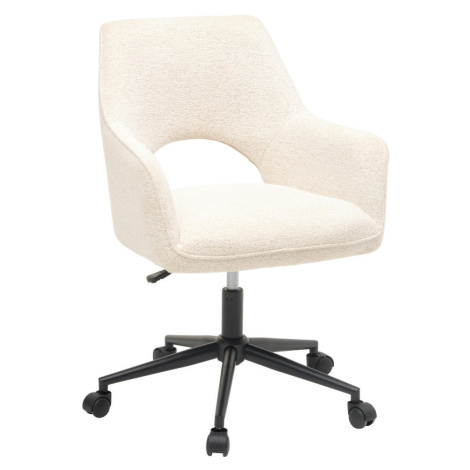 MID.YOU OTOČNÁ ŽIDLE, tkaná látka, černá, béžová