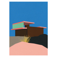 Ilustrace Kaufmann Desert House, Rosi Feist, 30x40 cm