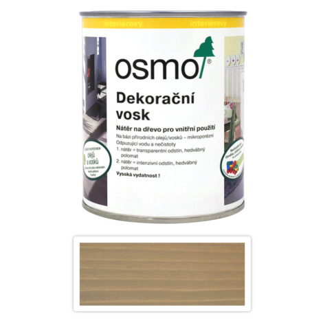 OSMO Dekorační vosk intenzivní odstíny 0,75l  Šedobéžová 3132
