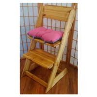 ATAN Sedák na dětskou židli Klára 2 Růžovo-fialová