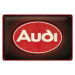 Plechová cedule Audi - Red Logo, 30 × 20 cm