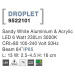 NOVA LUCE venkovní nástěnné svítidlo DROPLET bílý hliník a akryl LED 6W 3000K 100-240V 64st. IP6