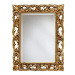 Estila Luxusní nástěnné barokní zrcadlo Emociones se zdobeným zlatým obdélníkovým rámem 95cm