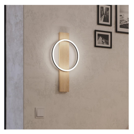 Eglo 901715 - LED Nástěnné svítidlo BOYAL LED/12W/230V 3000K béžová/černá 901715