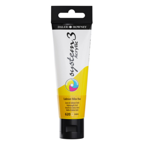 Akrylová barva Daler-Rowney System 3, 59 ml - Kadmium žluté