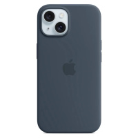 Kryt Apple iPhone 15 Silicone Case with MS - Storm Blue