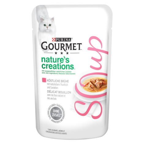Gourmet kapsičky / konzervy, 2 balení - 20 % sleva - Soup tuňák se sardelemi 64 x 40 g