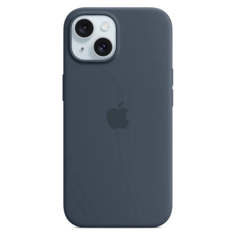 Kryt Apple iPhone 15 Silicone Case with MS - Storm Blue