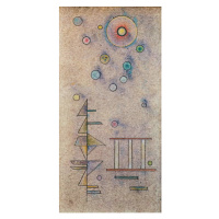 Obrazová reprodukce Scarcely (1930), Wassily Kandinsky, 20 × 40 cm