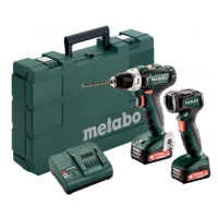 METABO PowerMaxx BS 12 aku vrtačka + svítilna ULA LiIon 2x2Ah 601036900